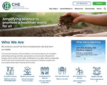 <p>Home page, featuring an interactive lead graphic, links to featured pages, latest blog posts, latest news, and upcoming chat-based calls.</p>