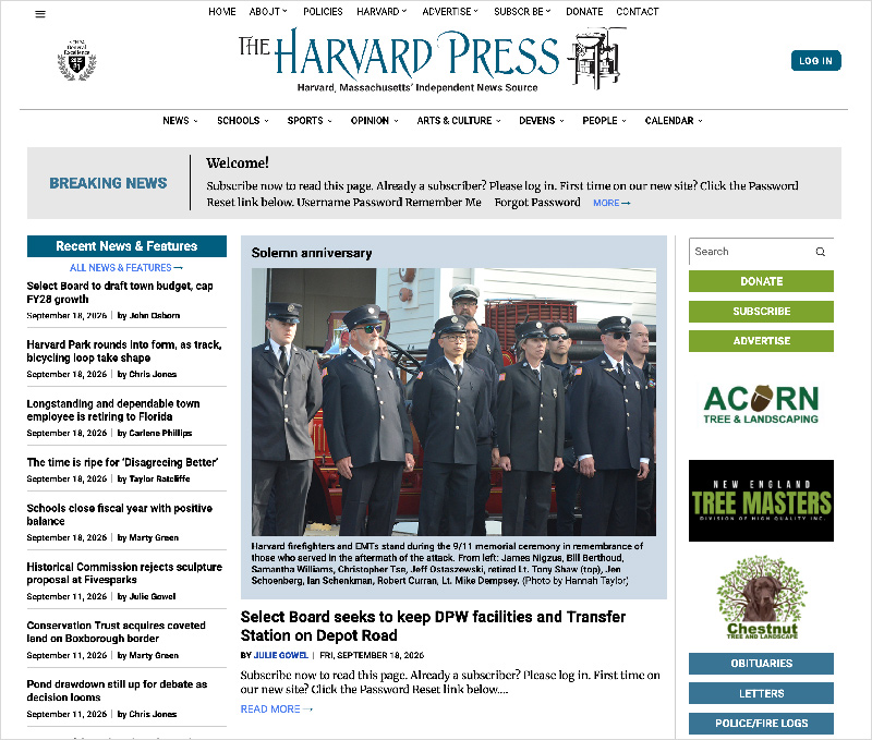 Harvard Press home page